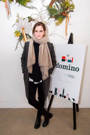 domino magazine emma watson holiday pop up opening