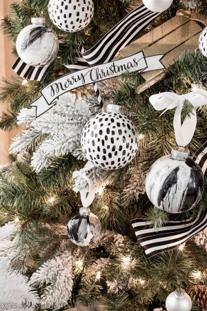 monochrome color schemes for an inspired christmas