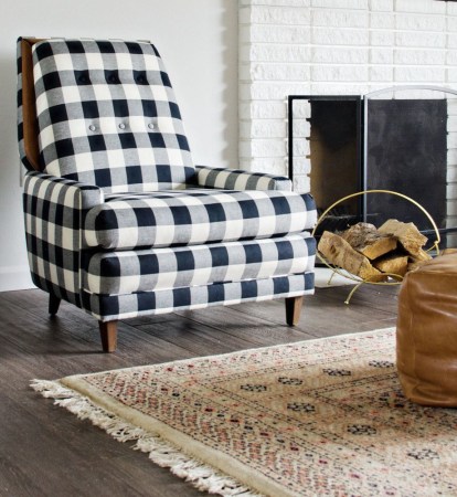 buffalo plaid chair