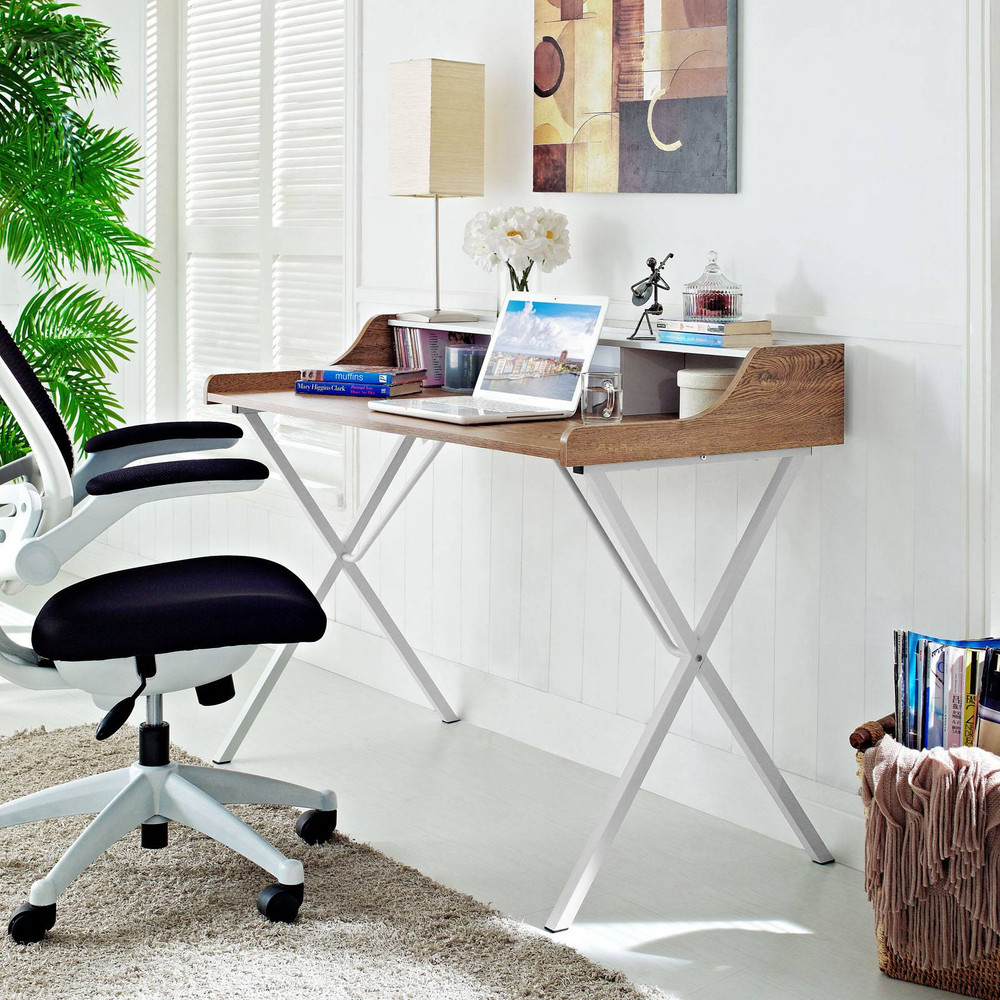 white-wood-desk-bedroom