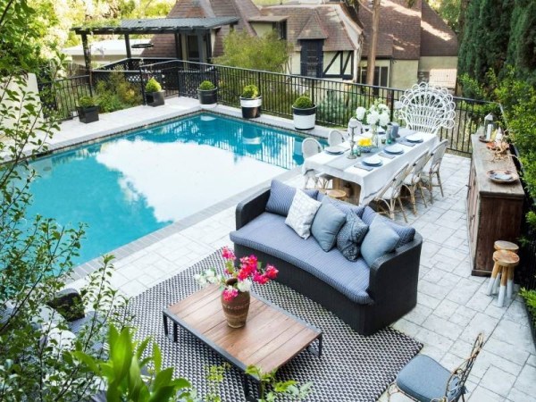 Celebrity Outdoor Living Spaces Dianna Agron