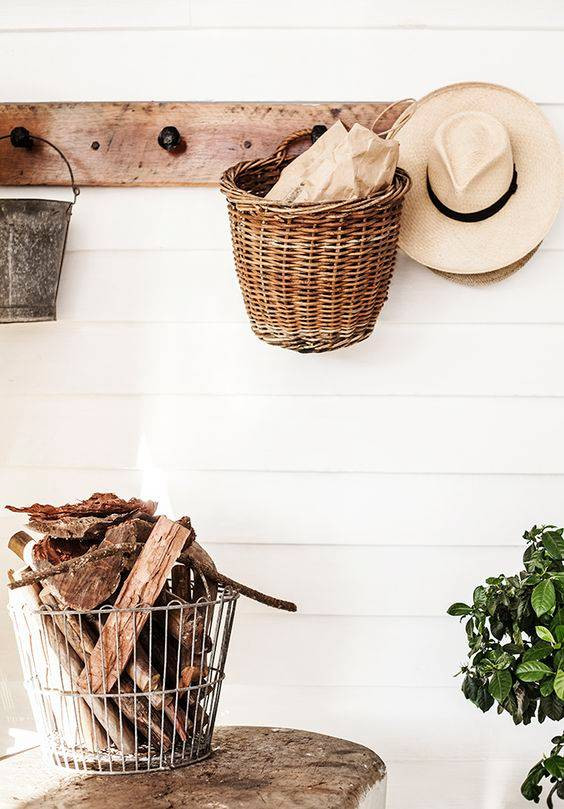 Storage Basket Ideas baskets in entryway