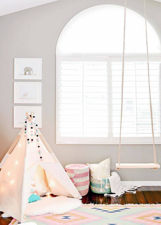 Storage Basket Ideas Kids Room With Tipi