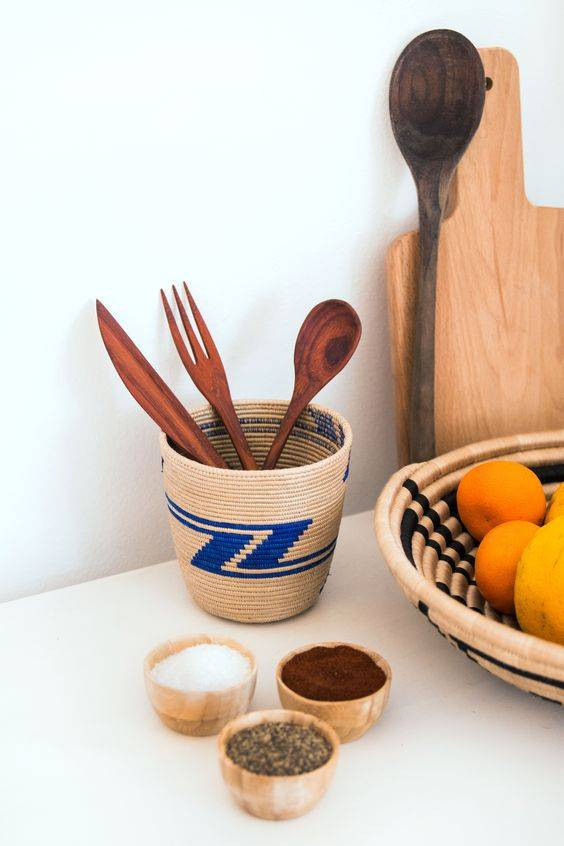 Storage Basket Ideas Small Baskets With Utensils