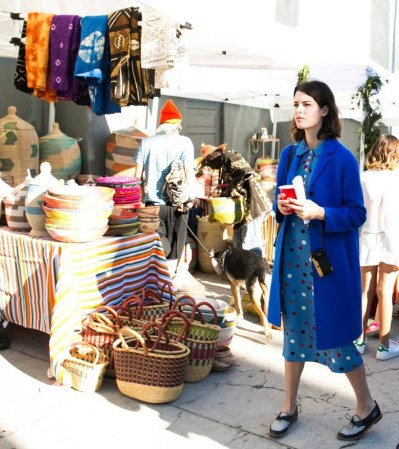 Echo Park Craft Fair 2016 Woman In Blue Coat