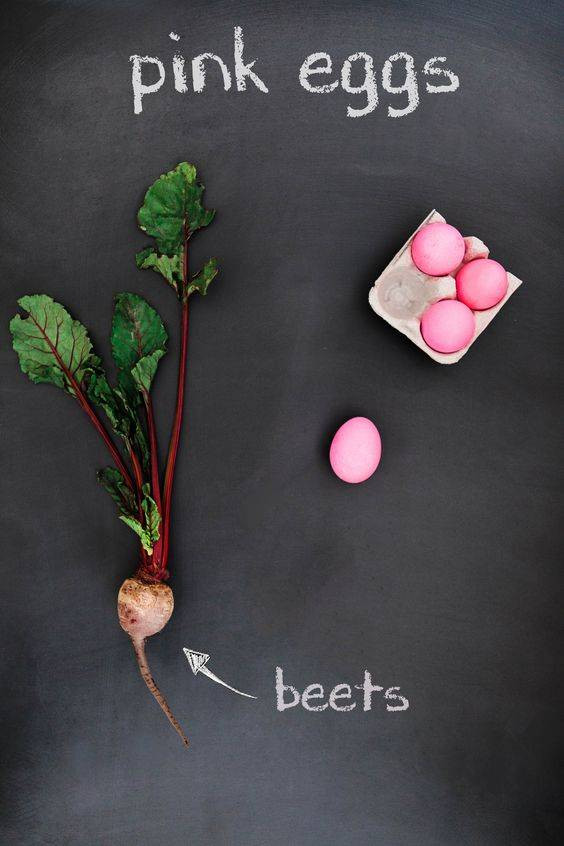 beet dye  beet-dyed eggs