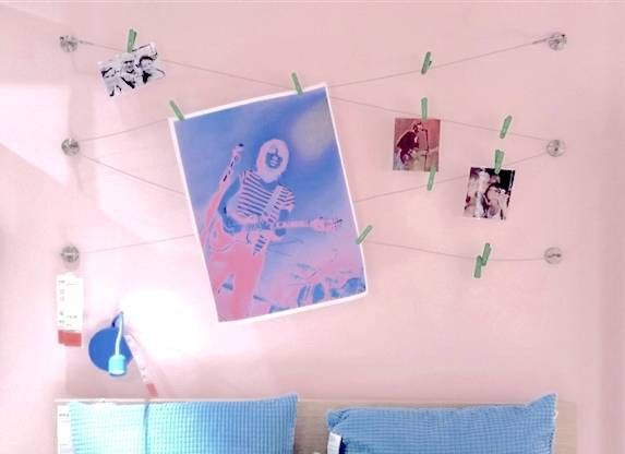 college dorm hacks  photo display