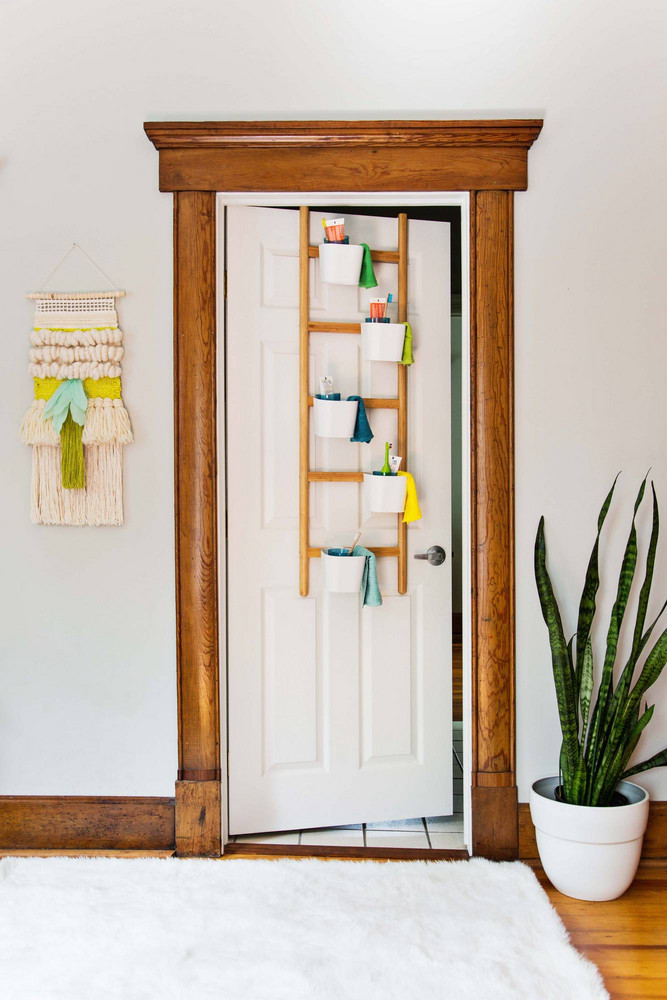 college dorm hacks over-the-door storage rack