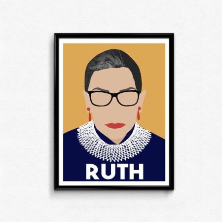 POLITICAL ART NOTORIOUS RBG PRINT