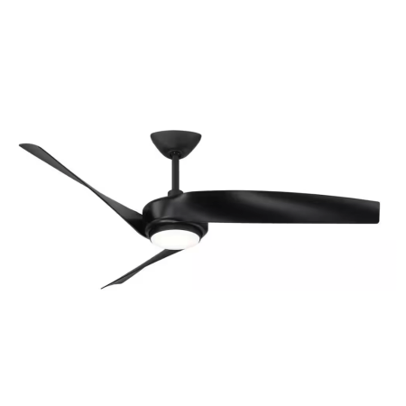  Hampton Bay Tudor Integrated Ceiling Fan from Home Depot in black