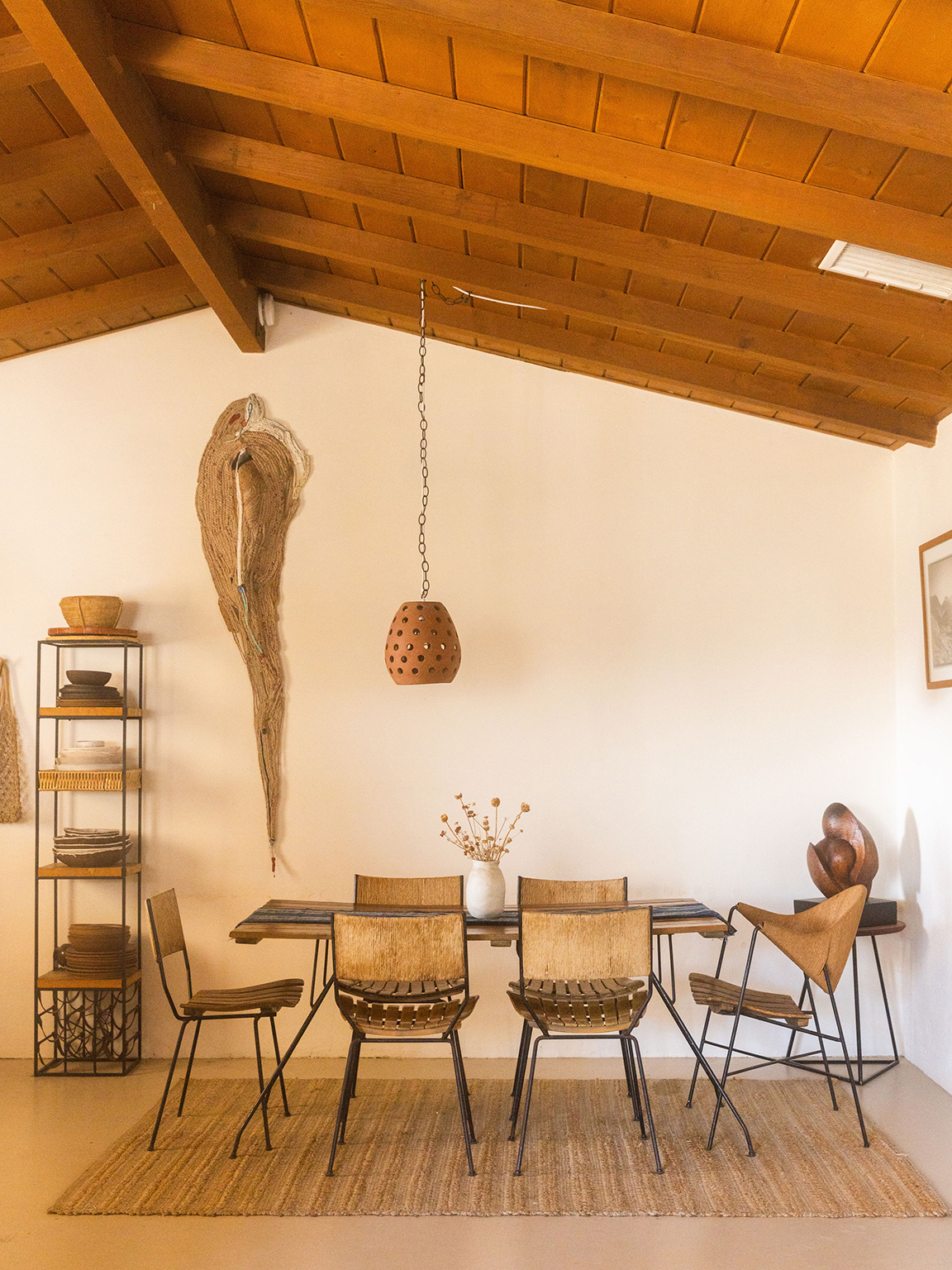 airy dining room