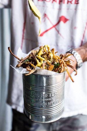 french fry day french fries in a tin can