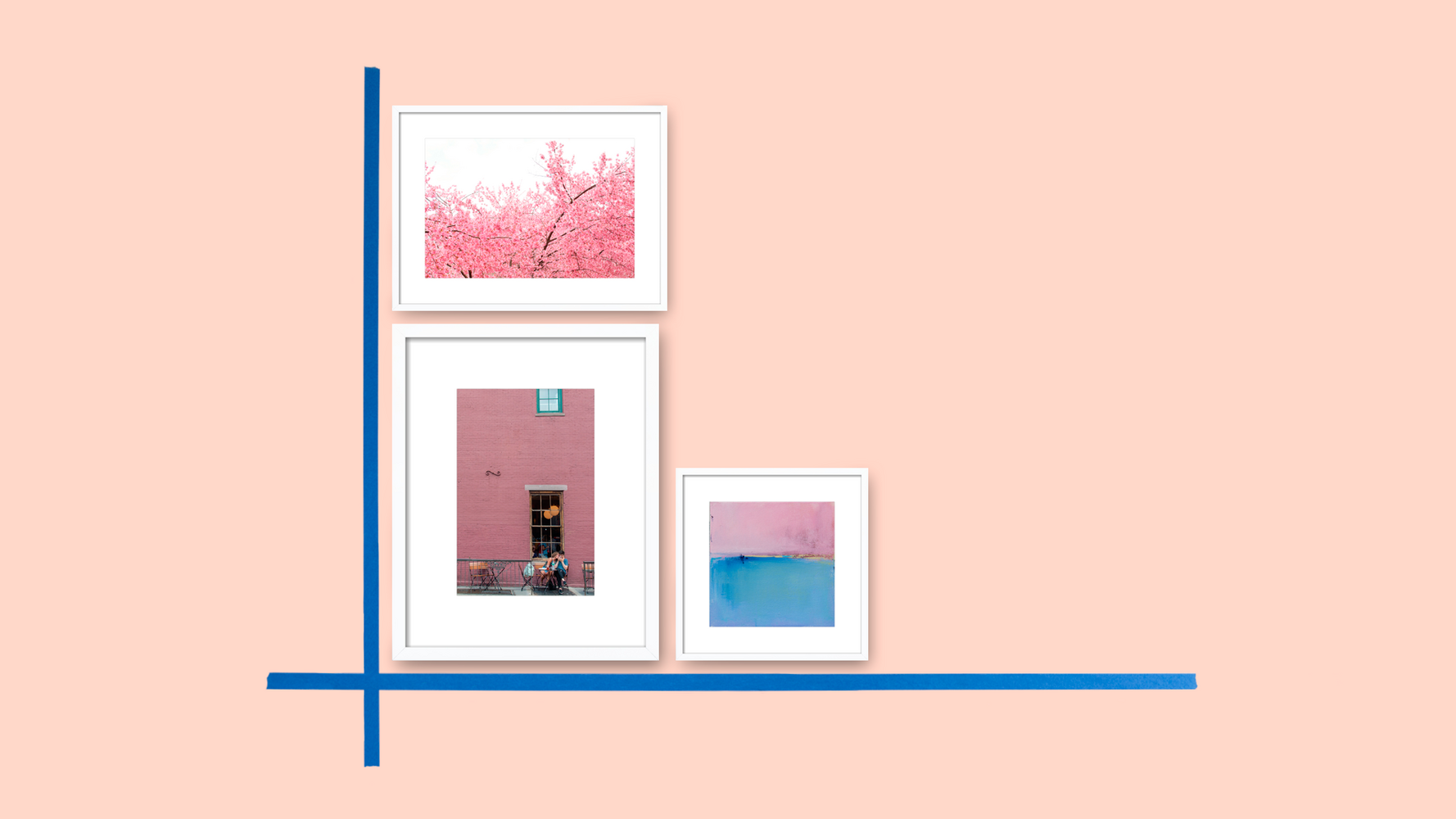 Pink Gallery Wall