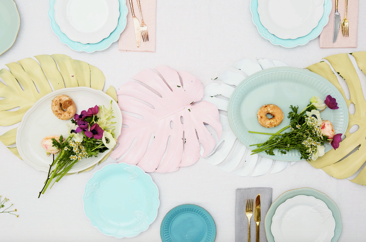 Blue Table Setting