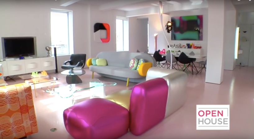 karim rashid’s colorfully eclectic loft