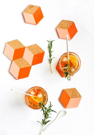 diy geometric coasters