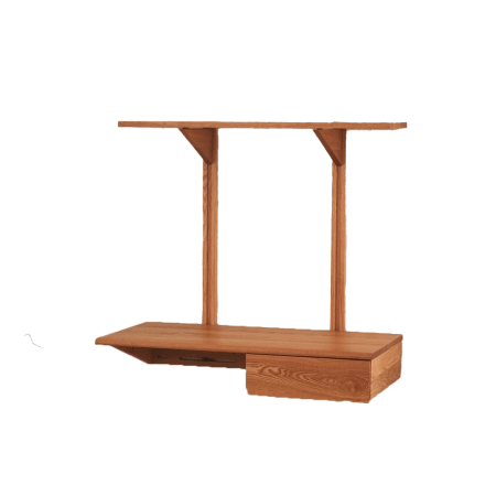  red oak floating desk