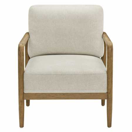  neutral chair with wood frame