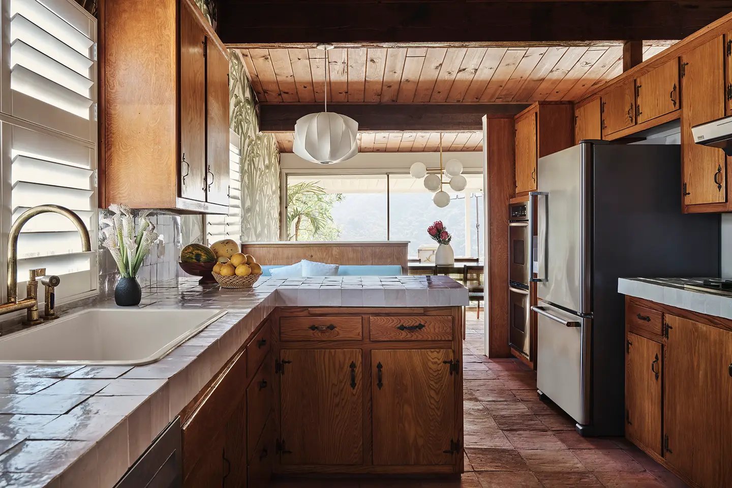 tiled kitchen counters