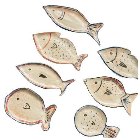  Hand-painted fish catchalls