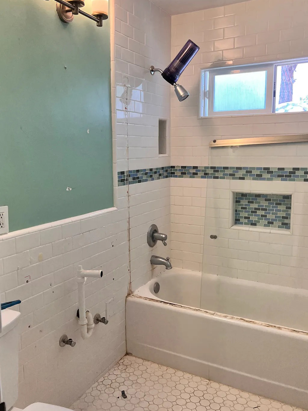 dated green bathroom