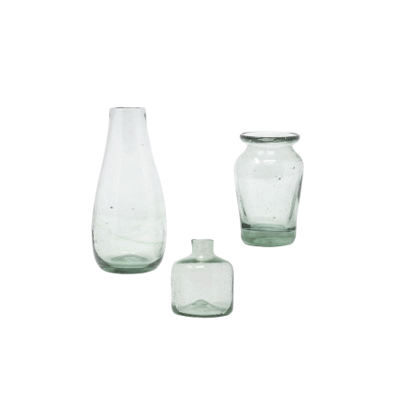  variety of glass vases