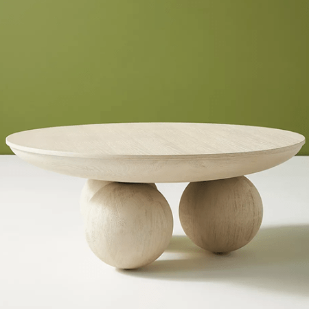  Round Ash Coffee Table from Anthropologie