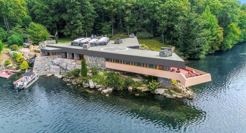 This Private Island Comes With Two Frank Lloyd Wright Homes