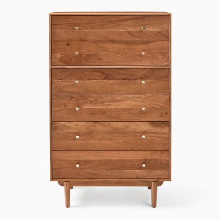  West Elm Keira Solid Wood Six Drawer Dresser Domino