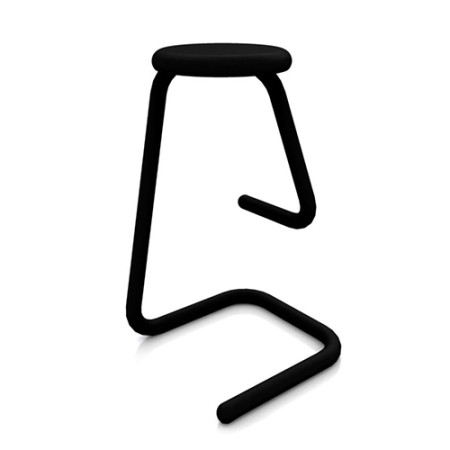  Black Tubular Paper Clip Bar Stool