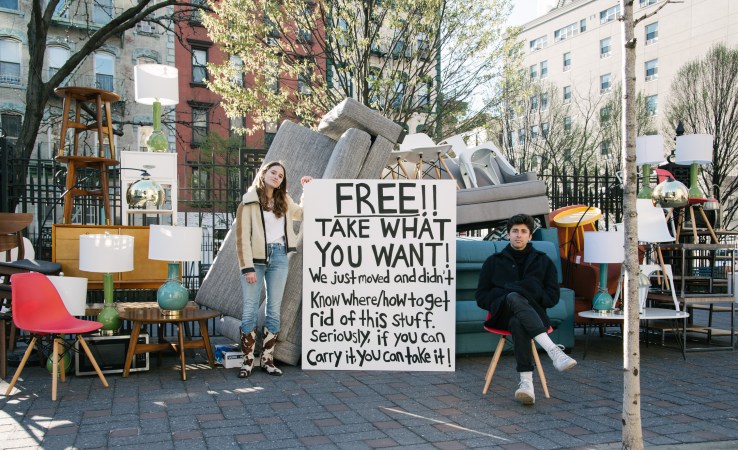 Heads-Up: The Furniture You Tossed to the Curb Might Just Become a Work of Art