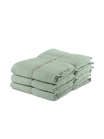 Washed Linen Duvet Cover in “Foam”