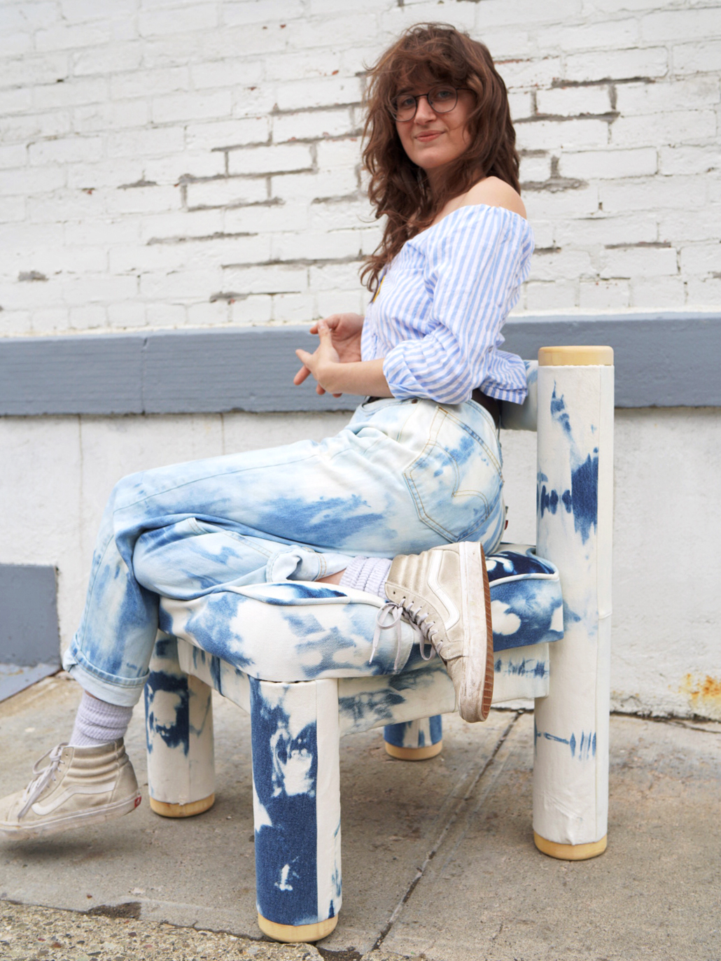 Meet the Designer Turning Old Jeans Into Furniture