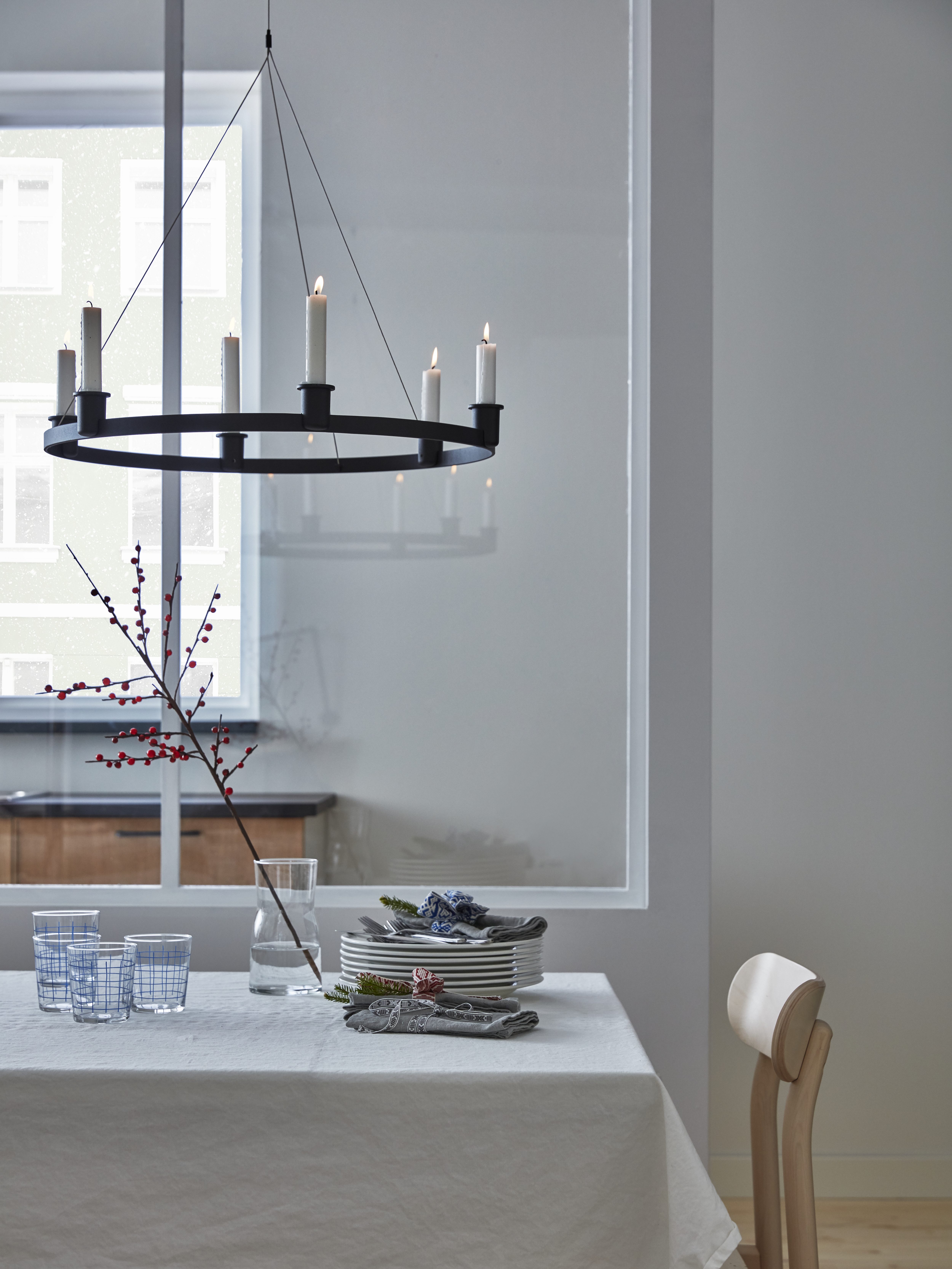 black-candle-chandelier