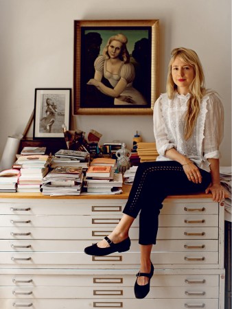 The Illustrator Behind The Wing’s Wallpaper Sleeps Surrounded by Books