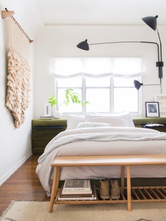 Light-filled bedroom.