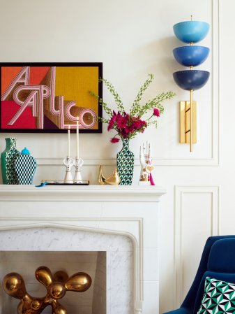 decorated-white-mantel