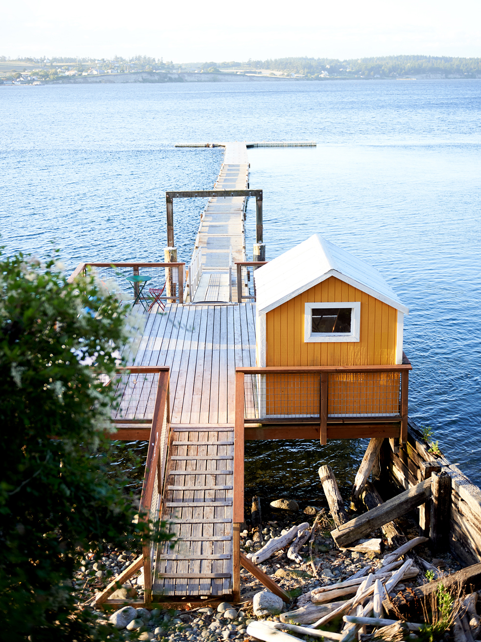 wooden dock over the water