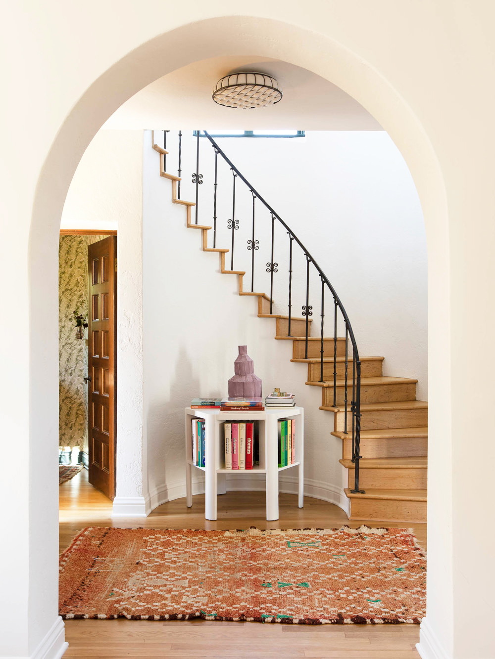 Arched doorway in Spanish home