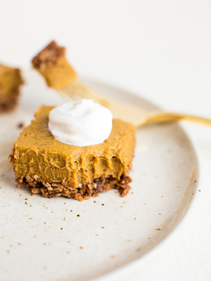 Pumpkin pie square