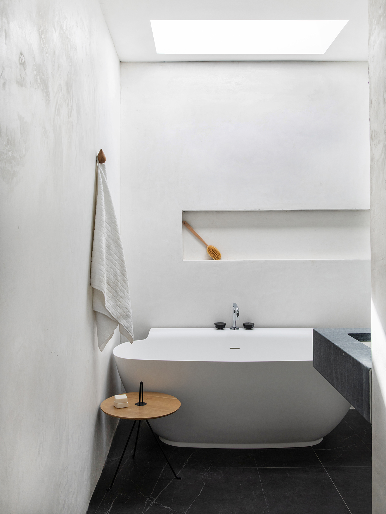 white minimalist bathroom