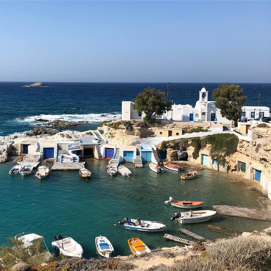 old port of Milos island