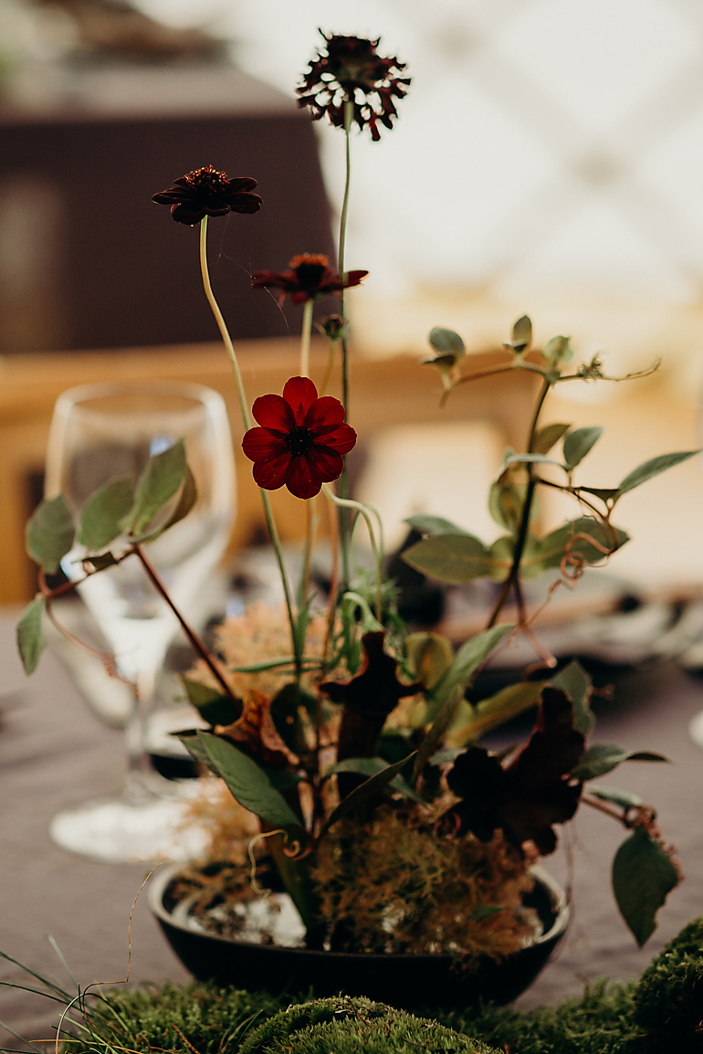 Gothic floral arrangement