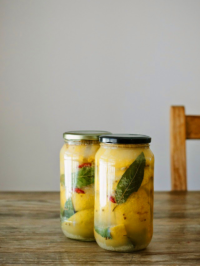 Preserved lemon in jar.