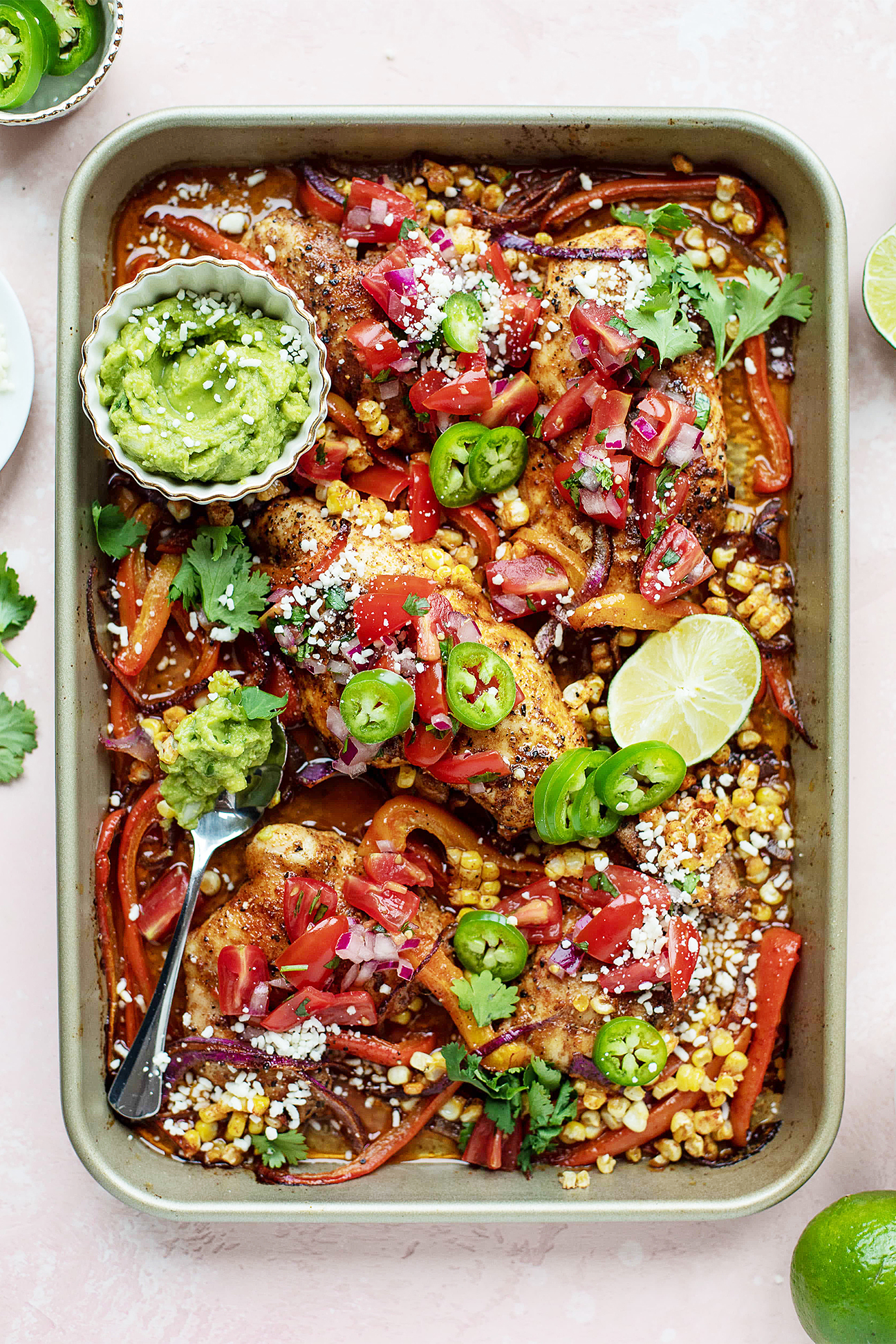 nacho chicken sheet pan