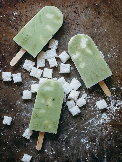 mochi matcha popsicles