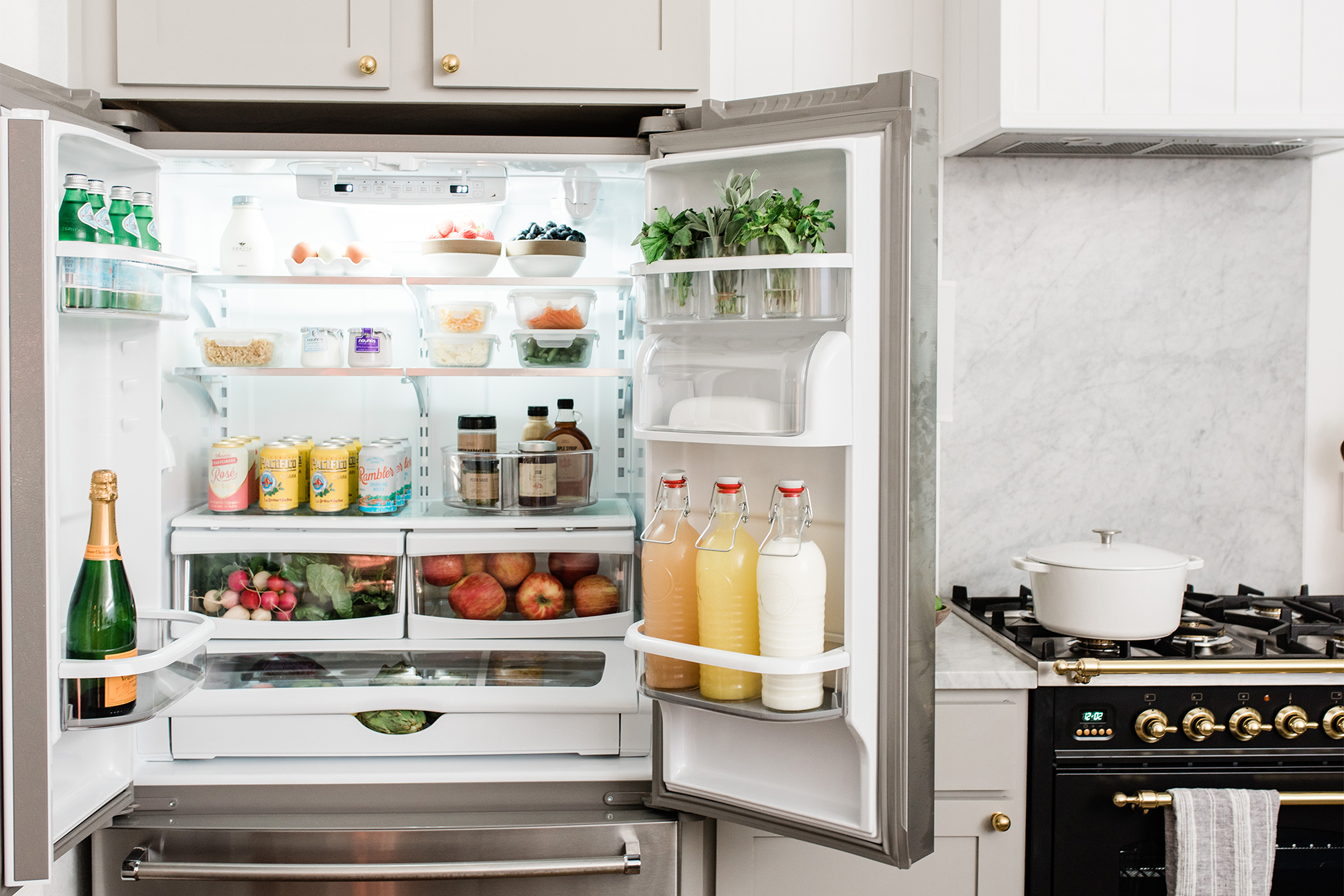 organized refrigerator