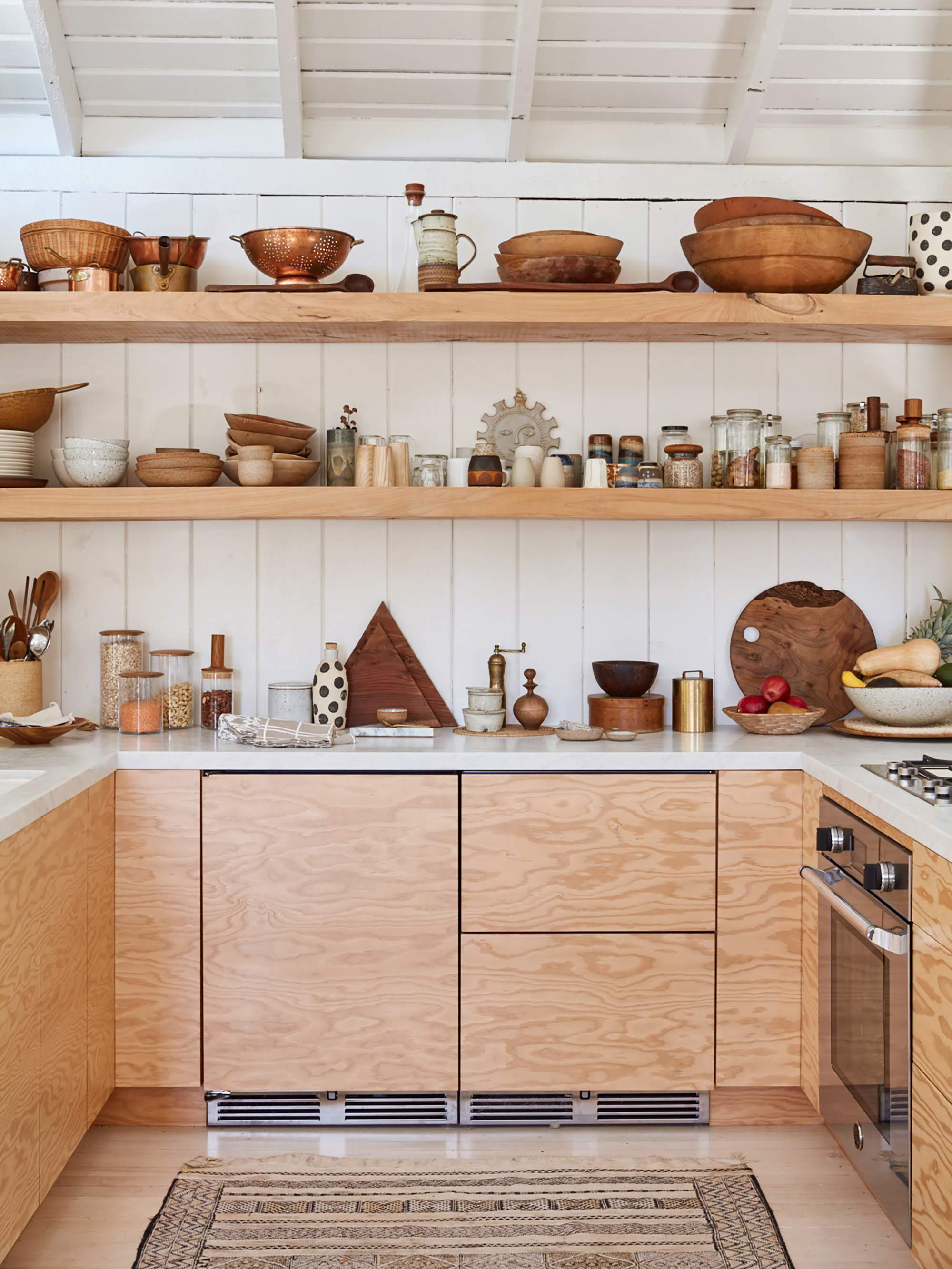 Kitchen with assorted jars and bowls