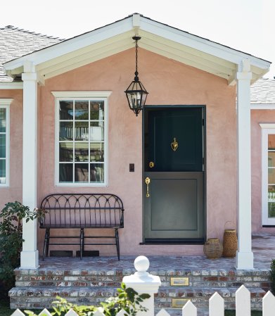 Pink house exterior