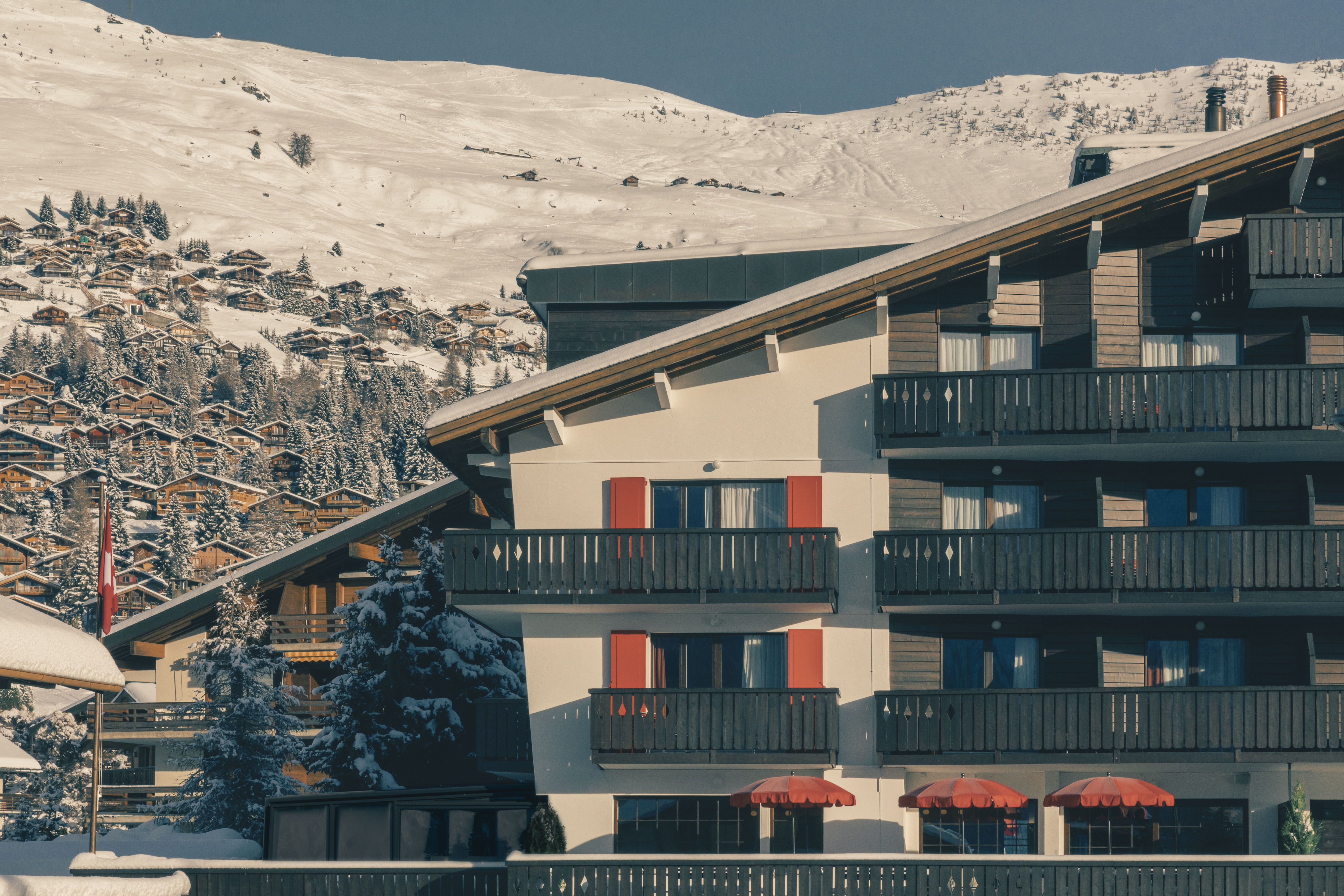 ski lodge in Switzerland